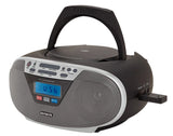 AIWA CDT-200 Boombox – CD, Bluetooth, USB & FM-radio, sølv