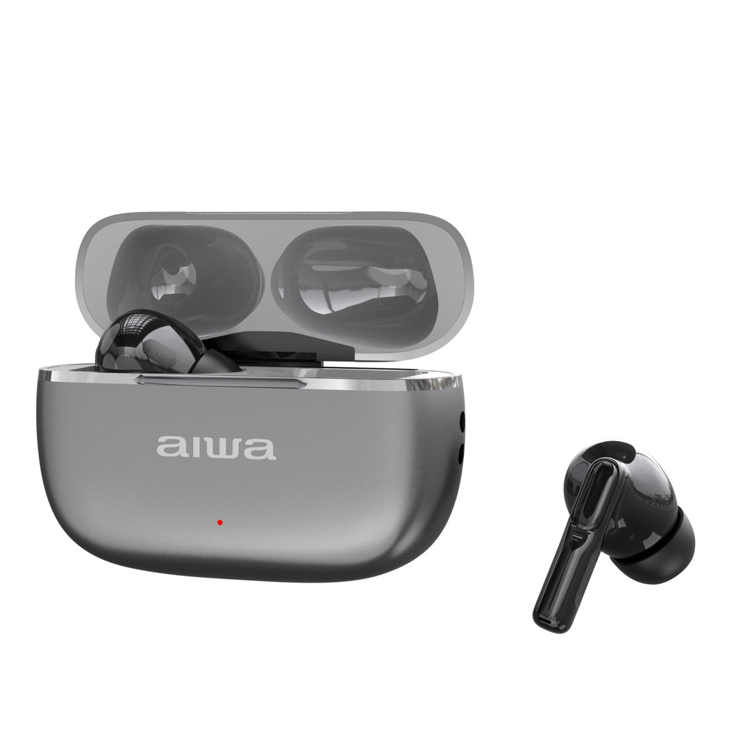 AIWA ETWS-160 True Wireless Earbuds med ANC, ENC og Bluetooth 5.4