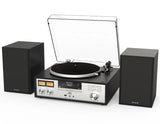 AIWA LPS-1 HiFi Pladespiller med DAB+, CD, Bluetooth og Højttalere, sort