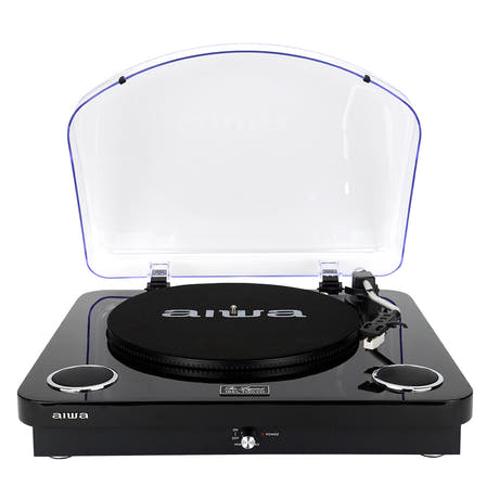 AIWA LPS-25 Pladespiller – Bluetooth, USB & FM, sort