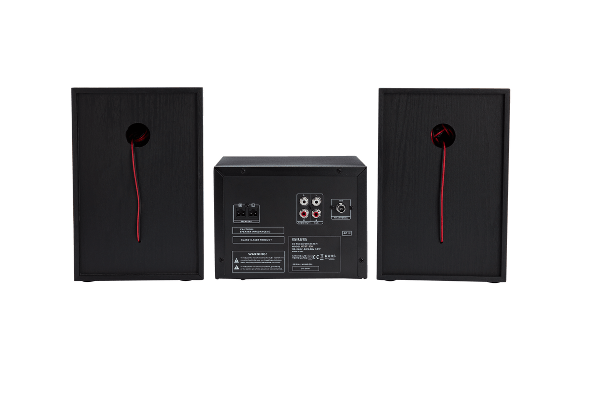 AIWA MCBT-350 Micro Hi-Fi Anlæg 20W med Bluetooth, CD, FM og USB