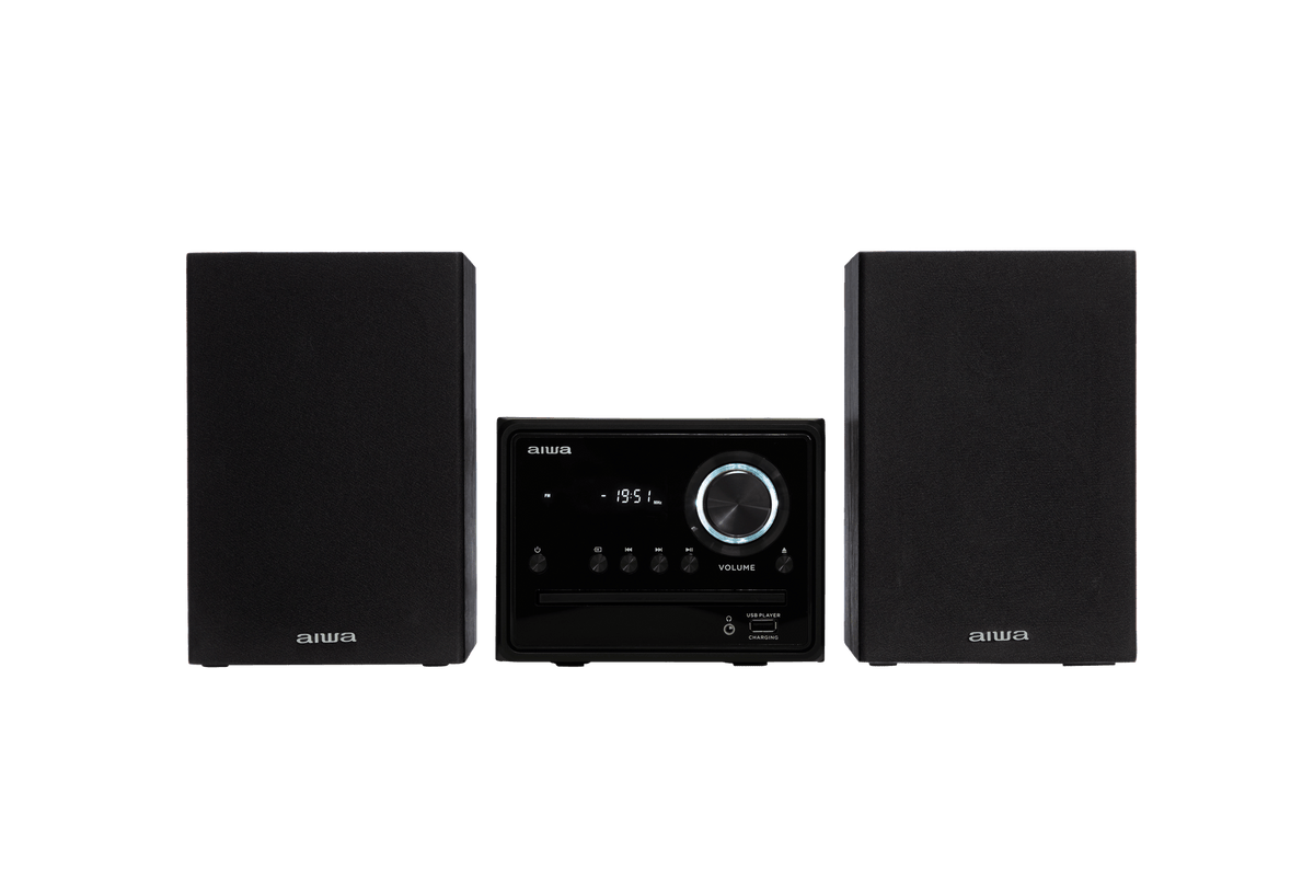 AIWA MCBT-350 Micro Hi-Fi Anlæg 20W med Bluetooth, CD, FM og USB