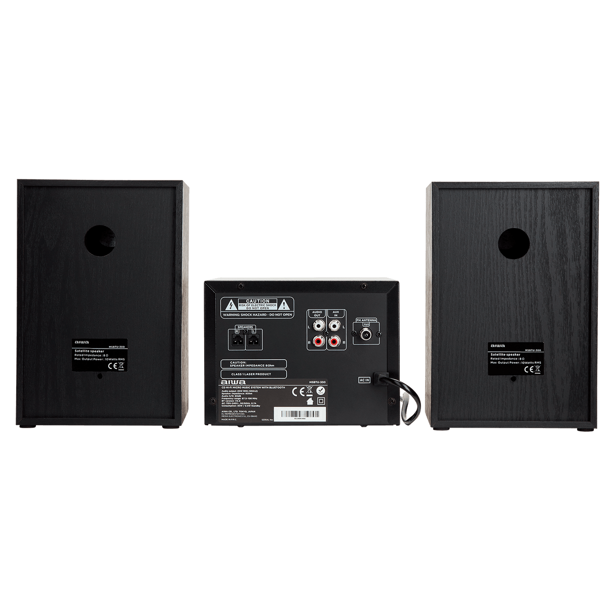 AIWA MCBT-350 Micro Hi-Fi Anlæg 20W med Bluetooth, CD, FM og USB