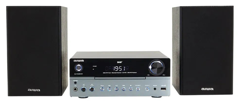 AIWA MCBT-750 Micro Hi-Fi Anlæg 50W med Bluetooth, DAB+, CD og USB
