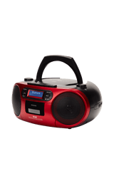AIWA RC-300 Boombox med CD, Kassette, DAB+, Bluetooth og USB, rød