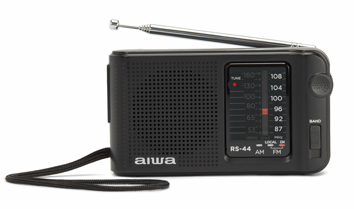 AIWA RS-10 Lommeradio med AM/FM, FM DX og Høretelefoner