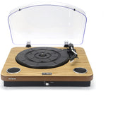 AIWA LPS-25 Pladespiller – Bluetooth, USB & FM, træ