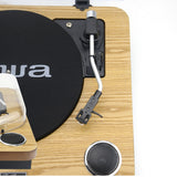 AIWA LPS-25 Pladespiller – Bluetooth, USB & FM, træ