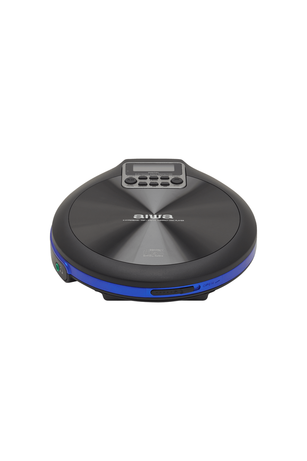 AIWA PCP-850 Bærbar CD-afspiller – MP3 & Anti-Shock, blå