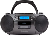 AIWA RC-250 Boombox – CD, Kassette, Bluetooth & FM, sort