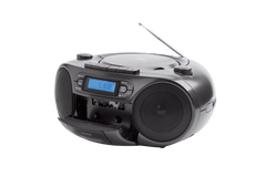 AIWA RC-250 Boombox – CD, Kassette, Bluetooth & FM, sort