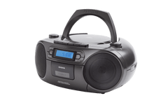 AIWA RC-250 Boombox – CD, Kassette, Bluetooth & FM, sort