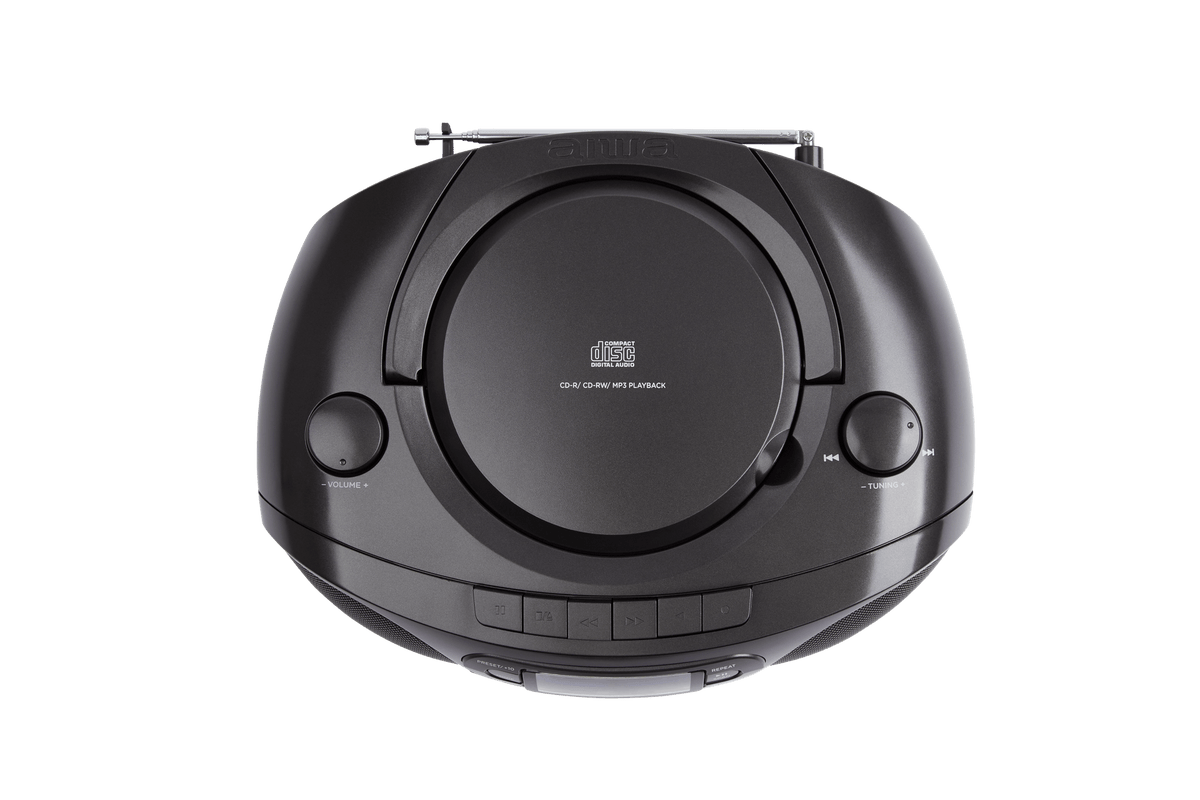 AIWA RC-250 Boombox – CD, Kassette, Bluetooth & FM, sort