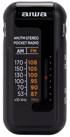 Aiwa RM-10BK bærbar radio, Sort