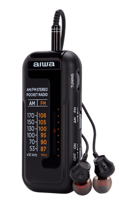 Aiwa RM-10BK bærbar radio, Sort