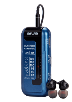 Aiwa RM-10BL bærbar radio, Blå