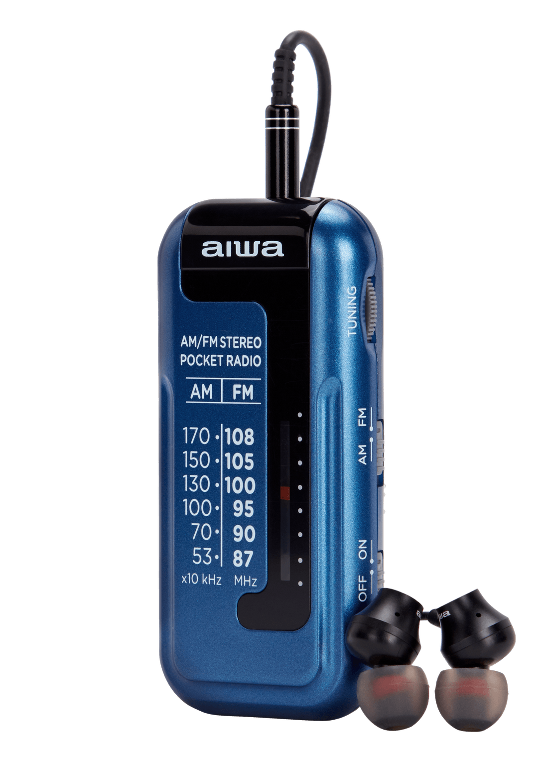 Aiwa RM-10BL bærbar radio, Blå