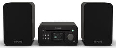 Pure Classic Stereo Mini Hi-Fi System – DAB+, CD, Bluetooth, 40W, Sort