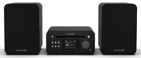 Pure Classic Stereo Mini Hi-Fi System – DAB+, CD, Bluetooth, 40W, Sort