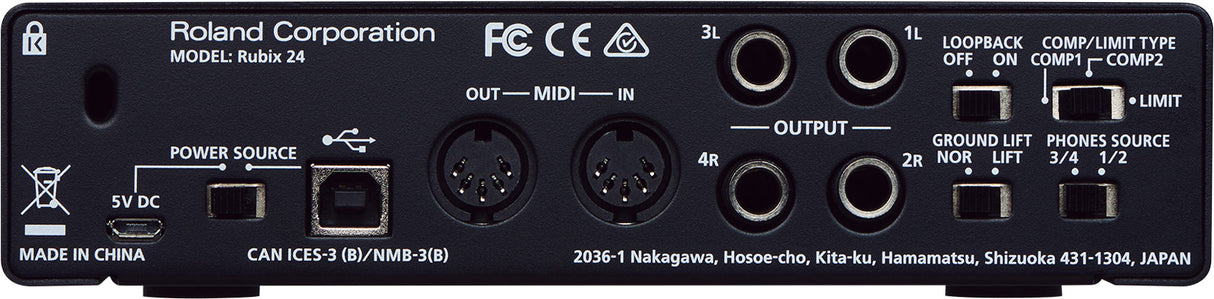 OUTLET - Roland Rubix24 USB Lydkort