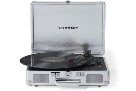 Crosley Cruiser Plus Pladespiller Tovejs Bluetooth (Silver)