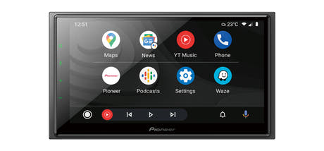 Pioneer SPH-EVO64DAB 2-DIN Bilstereo m. Trådløs CarPlay, DAB radio og Bluetooth