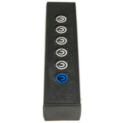 Stikplanke - Powercon ind samt 5x powercon ud