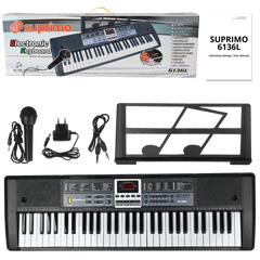 SUPRIMO 6136L keyboard med mikrofon