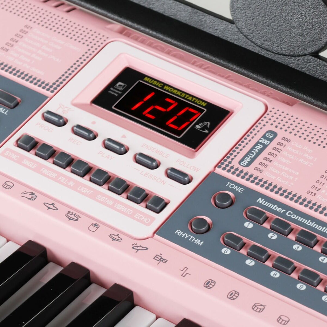 Suprimo Keyboard til Børn med Mikrofon – Pink