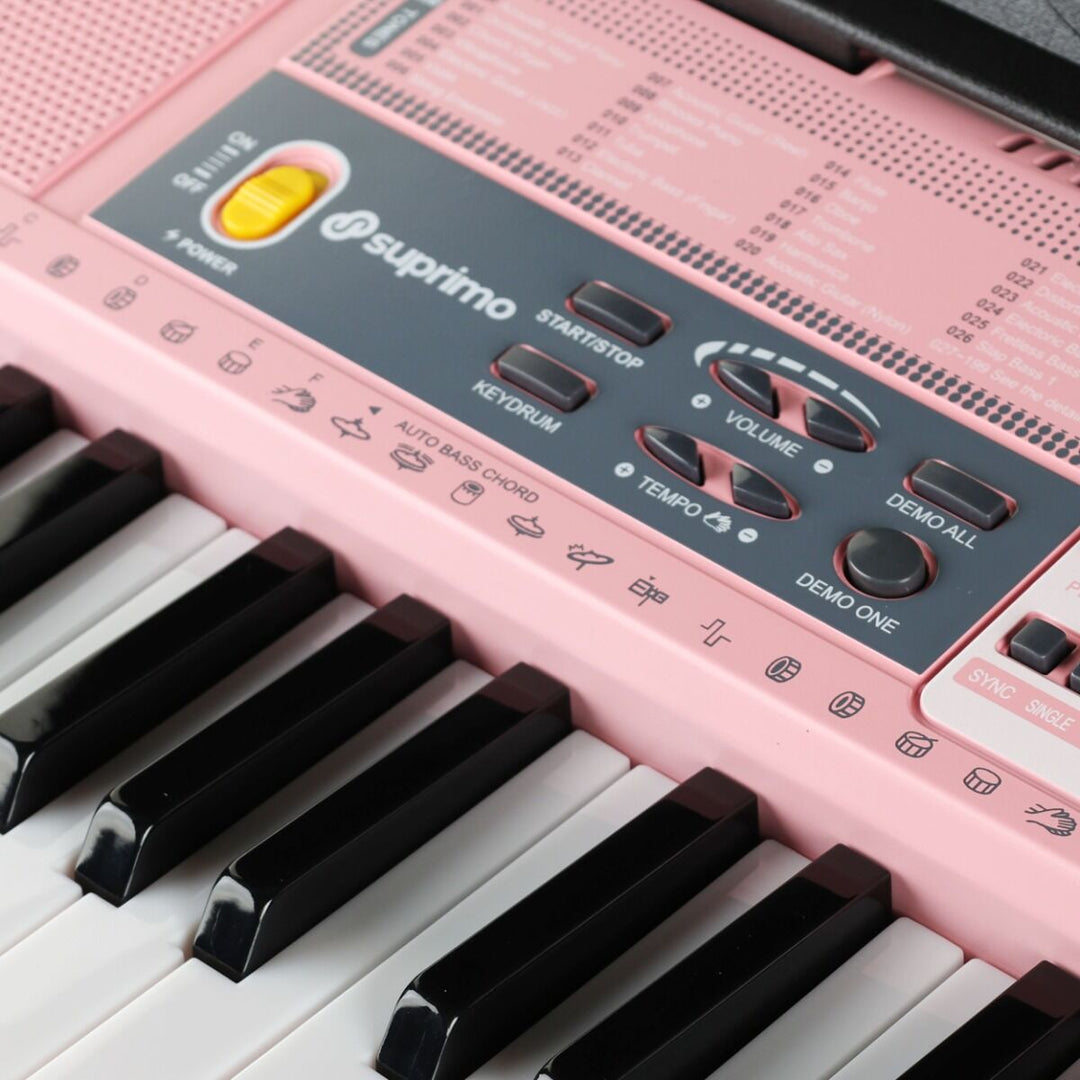 Suprimo Keyboard til Børn med Mikrofon – Pink