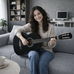 Suprimo CGS1 BK Klassisk Guitar 4/4 – Sort