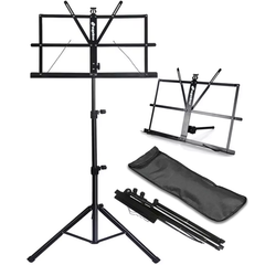 Nodestativ med taske – foldbart og højdejusterbart 65–130 cm