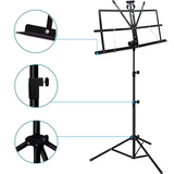 Nodestativ med taske – foldbart og højdejusterbart 65–130 cm