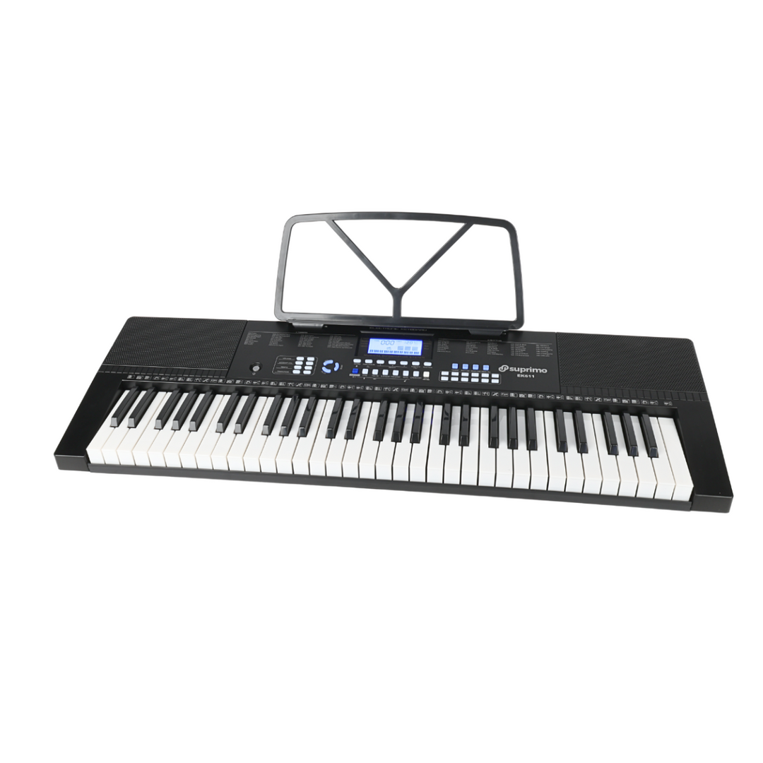 Suprimo EK611 Keyboard 61 Tangenter, Sort