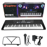 Suprimo EK611 Keyboard 61 Tangenter, Sort
