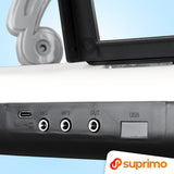 SUPRIMO KEY61 KD Keyboard 61 Tangenter med Mikrofon, Hvid