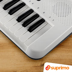 SUPRIMO KEY61 KD Keyboard 61 Tangenter med Mikrofon, Hvid