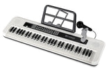 SUPRIMO KEY61 KD Keyboard 61 Tangenter med Mikrofon, Hvid