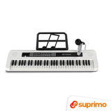 SUPRIMO KEY61 KD Keyboard 61 Tangenter med Mikrofon, Hvid