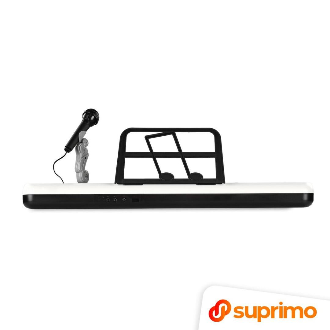 SUPRIMO KEY61 KD Keyboard 61 Tangenter med Mikrofon, Hvid