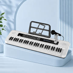 SUPRIMO KEY61 KD Keyboard 61 Tangenter med Mikrofon, Hvid