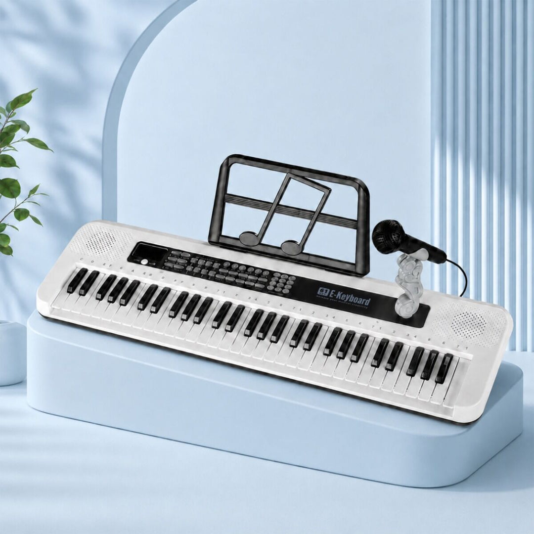SUPRIMO KEY61 KD Keyboard 61 Tangenter med Mikrofon, Hvid
