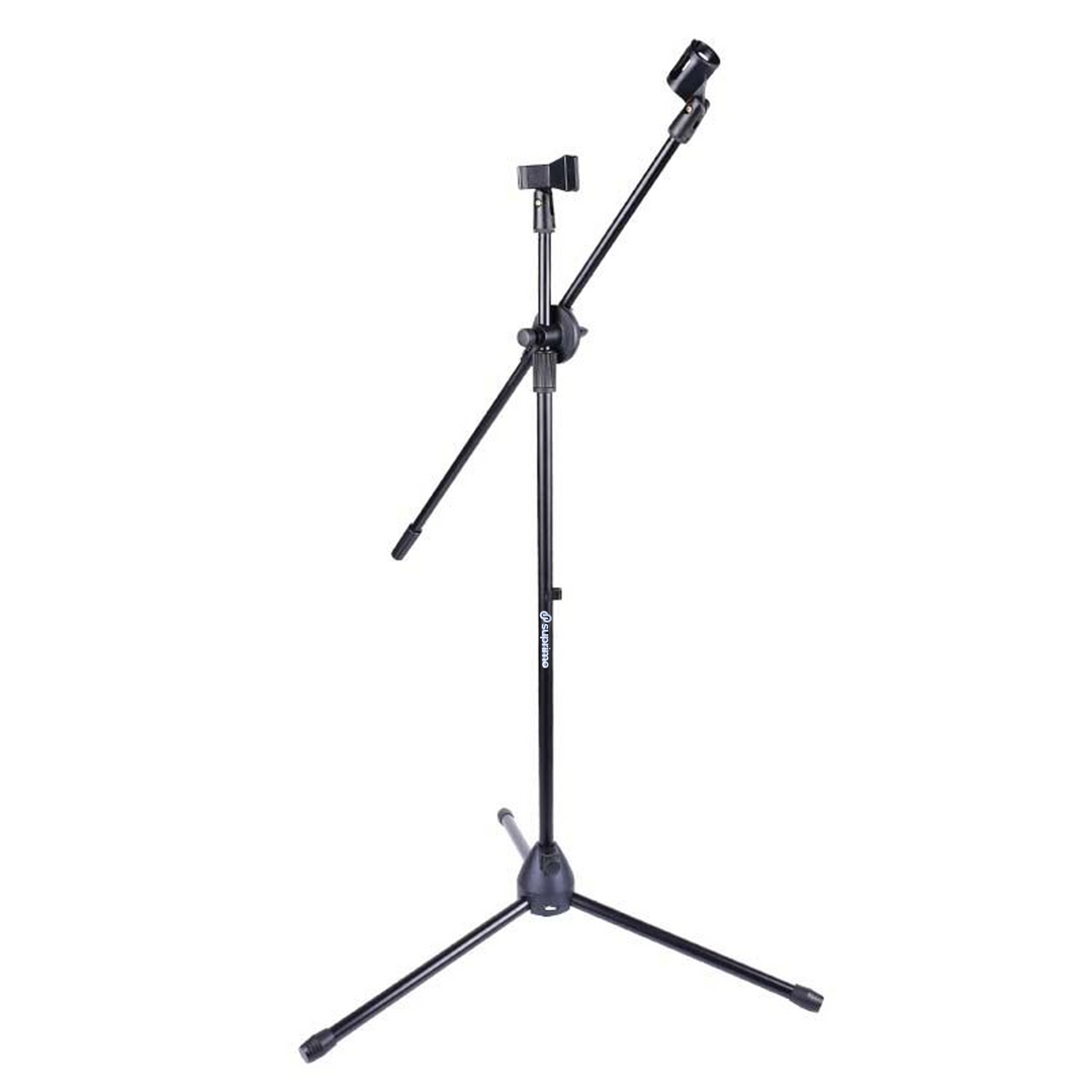 Mikrofonstativ M1 med Boomarm til 2 Mikrofoner – Sort