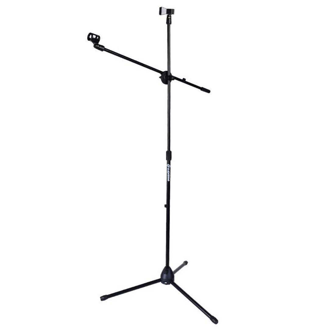 Mikrofonstativ M1 med Boomarm til 2 Mikrofoner – Sort