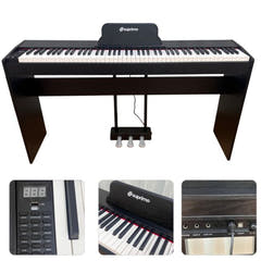 Suprimo SDP88 BK Digital Piano 88 med vægtede tangenter, Sort