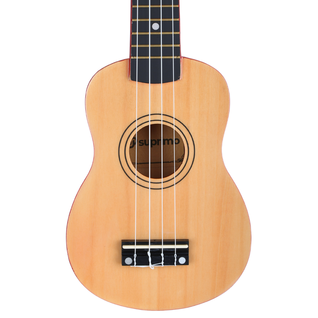 Sopran ukulele; naturligt træ