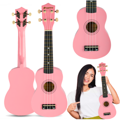 Sopran ukulele, pink træ