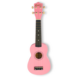 Ukulelesæt med Etui, Tuner og Tilbehør, Pink