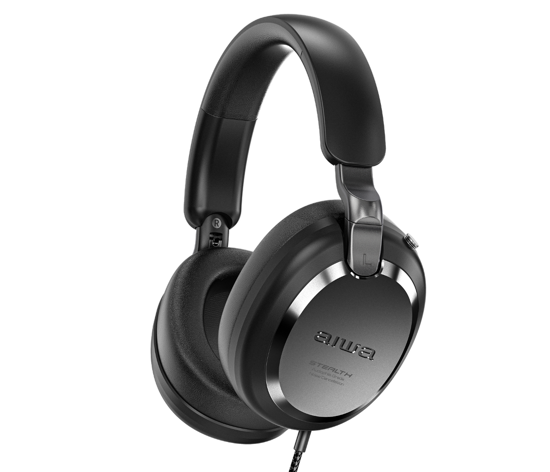 Aiwa HD-450TN trådløse hovedtelefoner, Titanium
