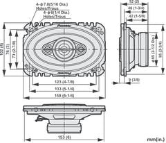 Pioneer TS-A4671F Bilhøjttaler (210W, 4"x6")
